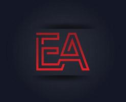 EA text typography design patter vector. vector