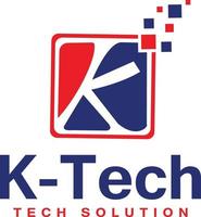 Letter K Tech solution logo vector