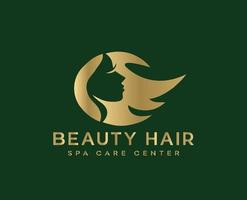 Beauty hair spa care center logo vector templates