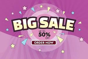 Big sale banner vector