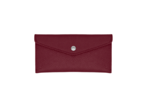 Red woman leather purse wallet png