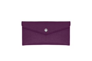 Purple woman leather purse wallet png