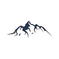 Logo design of mountains or mountains silhouettes. Logos for climbers, photographers, businesses. vector