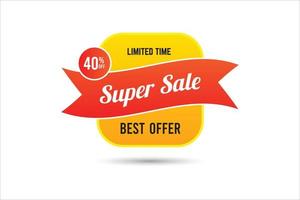 Super sale limited time only vector illustration