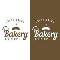 plantilla de diseño de logotipo de pan de trigo retro. insignia para panadería, panadería casera, restaurante o cafetería, pastelería, negocios.