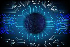 Modern Holographic Globe on Technology Background vector