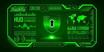 Modern Cybersecurity Technology Background with padlock vector