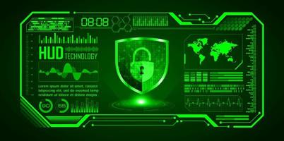 Modern Cybersecurity Technology Background with padlock vector