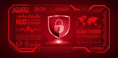 Modern Cybersecurity Technology Background with padlock vector