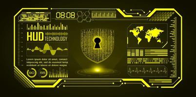 Modern Cybersecurity Technology Background with padlock vector