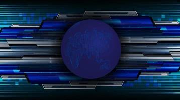 Modern Holographic Globe on Technology Background vector