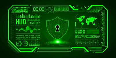 Modern Cybersecurity Technology Background with padlock vector