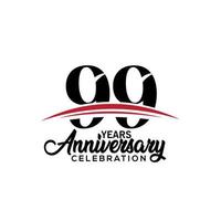 99th anniversary celebration design template for booklet with red and black colour , leaflet, magazine, brochure poster, web, invitation or greeting card. Vector illustration.