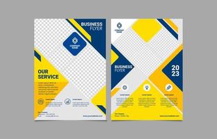 Flat Business Flyer Template vector