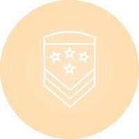 icono de vector de insignia militar