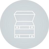 Open Treasure Box Vector Icon