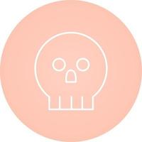 icono de vector de calavera pirata