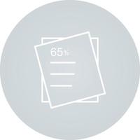 Graded Paper Vector Icon