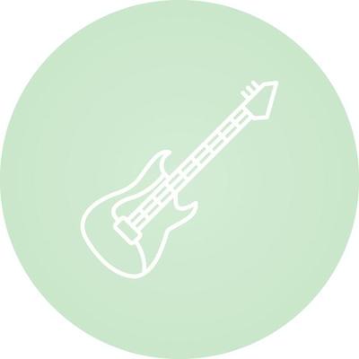 Guitarra Eléctrica Y Amplificador De Bajo Para Conciertos Y Festivales  Ilustraciones svg, vectoriales, clip art vectorizado libre de derechos.  Image 58204392