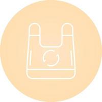 icono de vector de bolsa de plástico