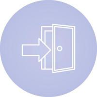 Exit Door Vector Icon