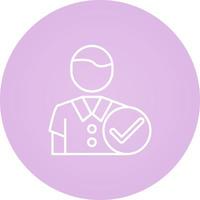 Man Accept Vector Icon