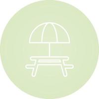 Camping Table Vector Icon