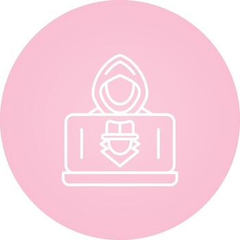 icono de vector de hacker
