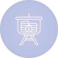 Dollar Presentation Vector Icon