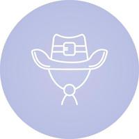 icono de vector de sombrero de vaquero