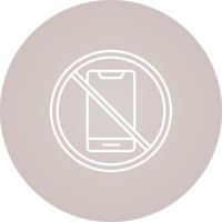 No Cell Phone Vector Icon