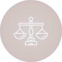 Justice Scale Vector Icon