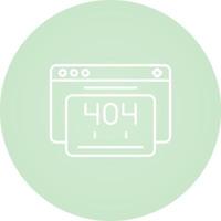 404 Error Vector Icon