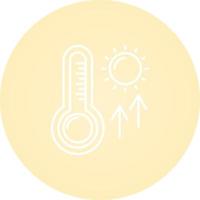 High Temperatures Vector Icon