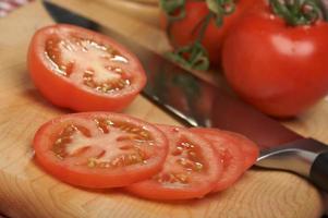 Fresh Cut Tomato photo