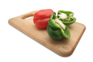 Green and Red Bell Peppers photo