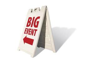 Big Event Tent Sign photo