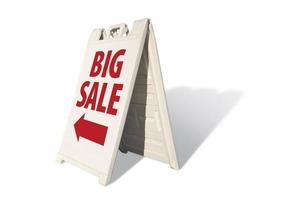 Big Sale Tent Sign photo