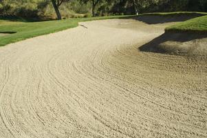 Abstract of Golf Course Bunkers photo