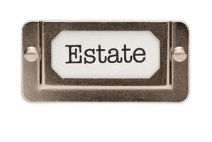 Estate File Drawer Label photo