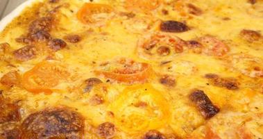 pizza de queijo vegetal do forno video