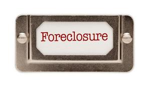 Foreclosure File Drawer Label photo