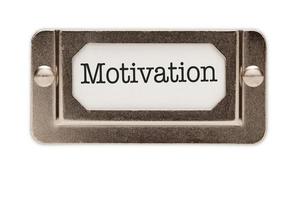 Motivation File Drawer Label photo