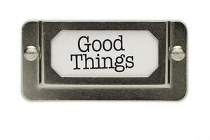 Good Things File Drawer Label photo