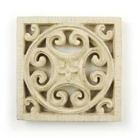 Ornate Wood Carving Ornament photo