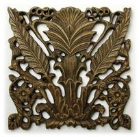 Ornate Wood Carving Ornament photo