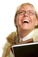 Attractive Student Carrying Her Books photo