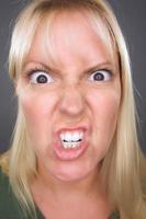 Angry Blond Woman photo