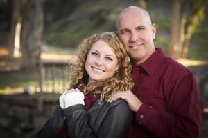 Loving Daughter and Father Portrait photo