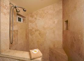 Exotic Marble Shower photo